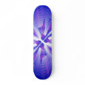 Abstract Blue Design: Vector Drawing: Skateboard