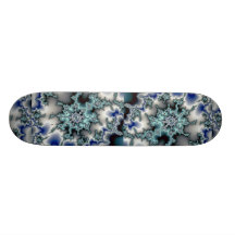 Abstract Blue-green starburst Skateboard Decks