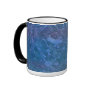 Abstract Blue Paint Splatter Mug