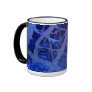 Abstract Blue Photo-Art Mug