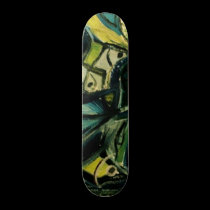 Abstract Blue skateboards