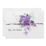 Abstract Bouquet You Are Invited Invitations