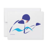 Abstract Breaststroke 1 Invitations