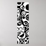 Abstract Bubbles 01 - B&W Posters
