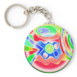 Abstract Bubbles Key Chain