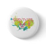 Abstract Butterfly Breast Cancer Survivor