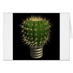 Abstract cactus greeting card