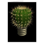 Abstract cactus greeting card