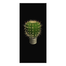 Abstract cactus rack card template