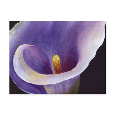 Abstract Calla Postcards by taiche