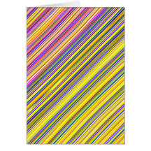 Abstract Candy Stripes Card