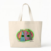 Abstract Cat Lover Art Gifts Canvas Bag