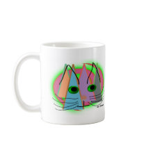 Abstract Cat Lover Art Gifts Mug