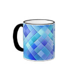 Abstract Ceramic Wall Tiles: Shade of True Blue Coffee Mugs