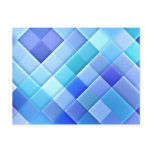 Abstract Ceramic Wall Tiles: Shade of True Blue Post Cards