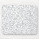 abstract chaos waves mousepad