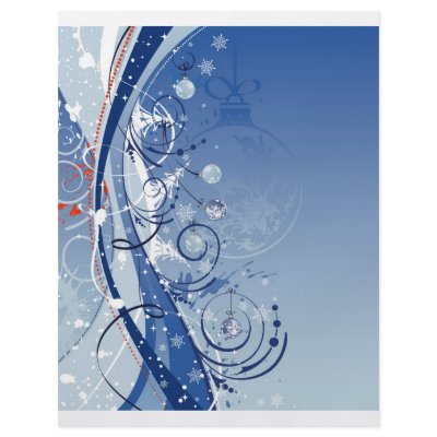 Abstract christmas background personalized flyer by AndreCampbell