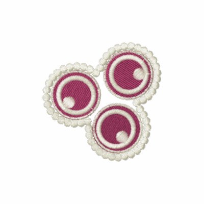 Abstract circles embroidered women's t-shirt by JameneEmbroidery