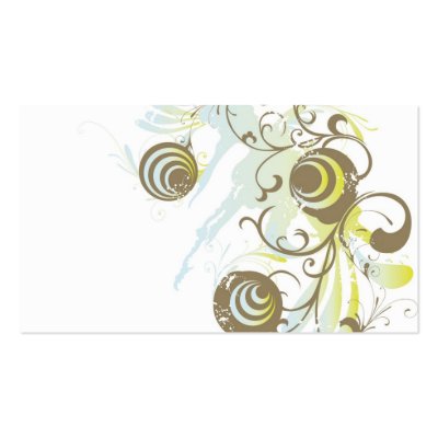 Abstract circles Profile Card Business Card Template by coconutpie