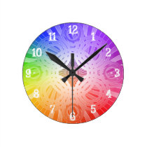 Abstract Circles: Wall Clock wall clocks