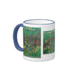 abstract clock coffee mug