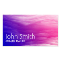 Abstract Colorful Athletic Trainer Business Card