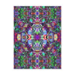 Abstract Colorful Stained Glass Postcards