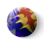 Abstract Colour Blue Yellow Red Pinback Buttons