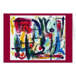 Abstract Colour Whimsy Card