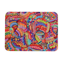 Abstract Colourful Art Premium Magnet