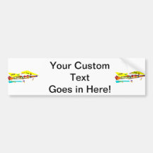 Abstract colourful clarinet graphic image design bumper stickers
