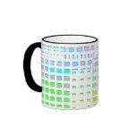 Abstract colourful design mugs