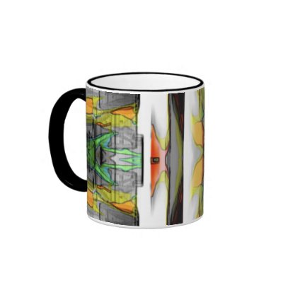 Abstract colourful design mug by affreeisenlohr