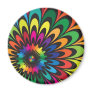 Abstract Colourful Flower. Magnet