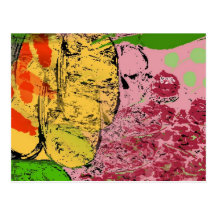 Abstract Colours Postcard