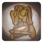 Abstract Couple Sticker