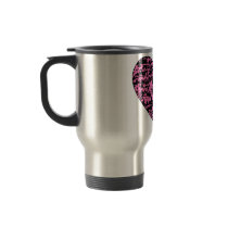 Abstract Crackle Heart Coffee Mug