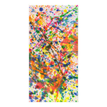 Abstract - Crayon - Mardi Gras Photo Card