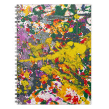 Abstract - Crayon - One evening at the diner Note Books