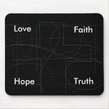Abstract Cross Mousepad