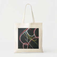 Abstract - curved lines bag
