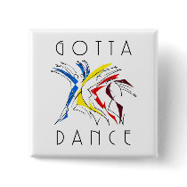 Abstract Dancers - Gotta Dance Pin