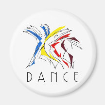 Abstract Dancers - Gotta Dance Refrigerator Magnets