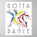 Abstract Dancers - Gotta Dance Poster posters