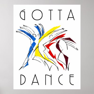 Abstract Dancers - Gotta Dance Poster by InsideOut_Tees
