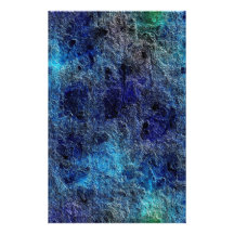 Abstract Deep Rich Jewel Colours Blue Stationery