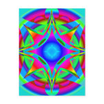 Abstract Design Fractal Geometric Post Card