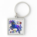Abstract Design Horse Key Chains