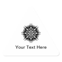 Abstract Design in Black Triangle Stickers