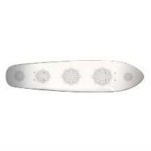 Abstract Design in Light Grey Skateboards